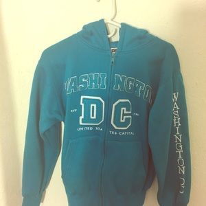 A Washington D.C full zip hoodie.